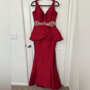 Mac Duggal Red Gown